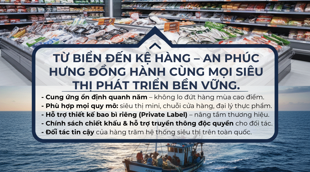 An Phúc Hưng – Cung cấp hải sản giá sỉ cho siêu thị toàn quốc